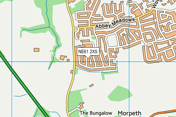 NE61 2XS map - OS VectorMap District (Ordnance Survey) NE61 2XS map - OS VectorMap District (Ordnance Survey)