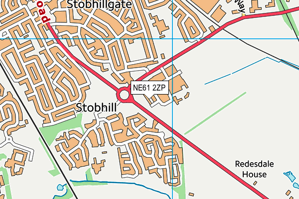 NE61 2ZP map - OS VectorMap District (Ordnance Survey) NE61 2ZP map - OS VectorMap District (Ordnance Survey)