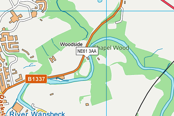 NE61 3AA map - OS VectorMap District (Ordnance Survey) NE61 3AA map - OS VectorMap District (Ordnance Survey)