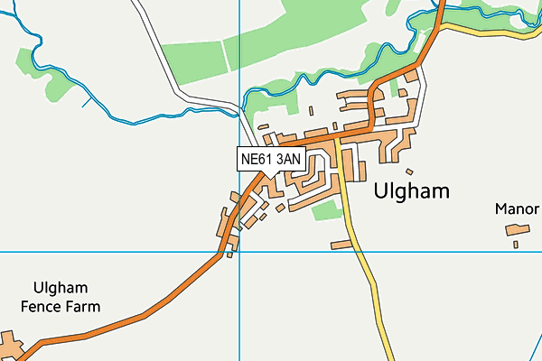 NE61 3AN map - OS VectorMap District (Ordnance Survey) NE61 3AN map - OS VectorMap District (Ordnance Survey)