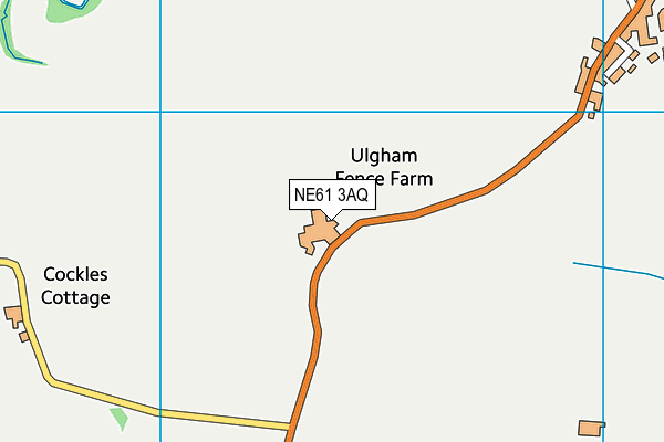 NE61 3AQ map - OS VectorMap District (Ordnance Survey) NE61 3AQ map - OS VectorMap District (Ordnance Survey)