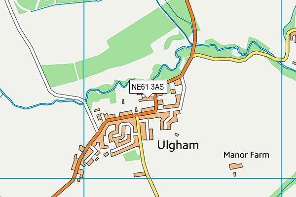 NE61 3AS map - OS VectorMap District (Ordnance Survey) NE61 3AS map - OS VectorMap District (Ordnance Survey)