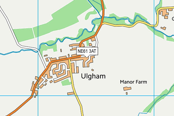NE61 3AT map - OS VectorMap District (Ordnance Survey) NE61 3AT map - OS VectorMap District (Ordnance Survey)