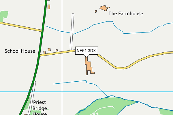 NE61 3DX map - OS VectorMap District (Ordnance Survey) NE61 3DX map - OS VectorMap District (Ordnance Survey)