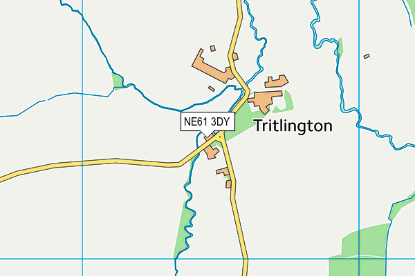 NE61 3DY map - OS VectorMap District (Ordnance Survey) NE61 3DY map - OS VectorMap District (Ordnance Survey)