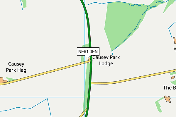 NE61 3EN map - OS VectorMap District (Ordnance Survey) NE61 3EN map - OS VectorMap District (Ordnance Survey)