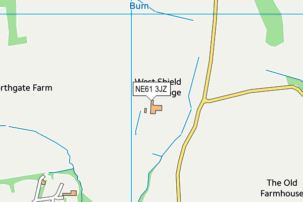 NE61 3JZ map - OS VectorMap District (Ordnance Survey) NE61 3JZ map - OS VectorMap District (Ordnance Survey)