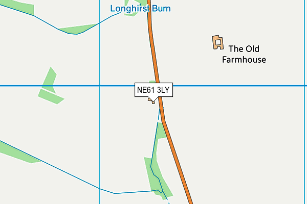 NE61 3LY map - OS VectorMap District (Ordnance Survey) NE61 3LY map - OS VectorMap District (Ordnance Survey)