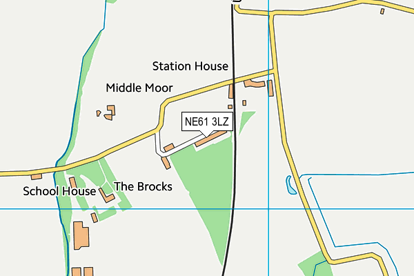 NE61 3LZ map - OS VectorMap District (Ordnance Survey) NE61 3LZ map - OS VectorMap District (Ordnance Survey)