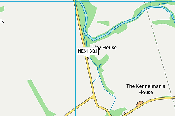 NE61 3QJ map - OS VectorMap District (Ordnance Survey) NE61 3QJ map - OS VectorMap District (Ordnance Survey)
