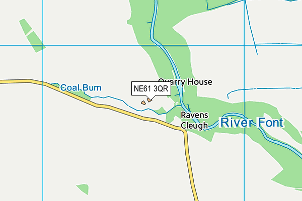 NE61 3QR map - OS VectorMap District (Ordnance Survey) NE61 3QR map - OS VectorMap District (Ordnance Survey)