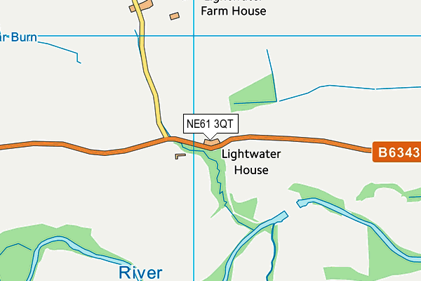 NE61 3QT map - OS VectorMap District (Ordnance Survey) NE61 3QT map - OS VectorMap District (Ordnance Survey)
