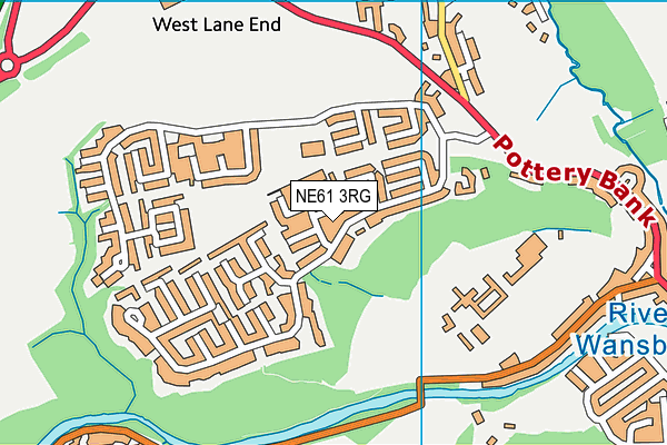 NE61 3RG map - OS VectorMap District (Ordnance Survey) NE61 3RG map - OS VectorMap District (Ordnance Survey)