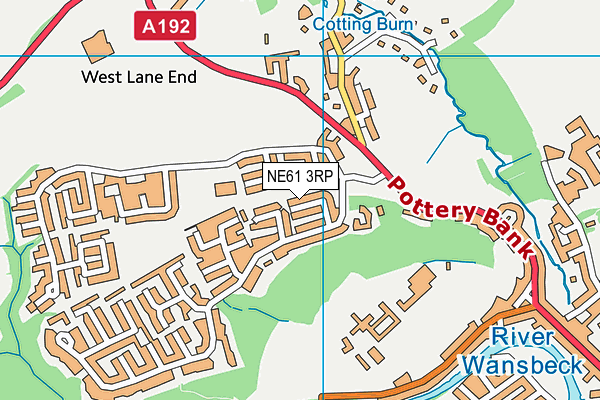 NE61 3RP map - OS VectorMap District (Ordnance Survey) NE61 3RP map - OS VectorMap District (Ordnance Survey)