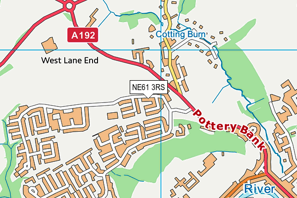 NE61 3RS map - OS VectorMap District (Ordnance Survey) NE61 3RS map - OS VectorMap District (Ordnance Survey)