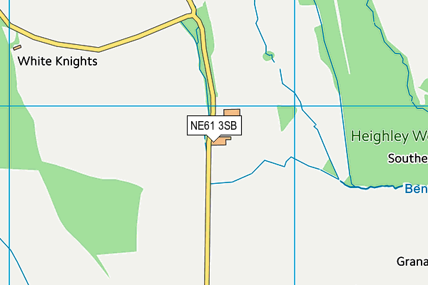 NE61 3SB map - OS VectorMap District (Ordnance Survey) NE61 3SB map - OS VectorMap District (Ordnance Survey)
