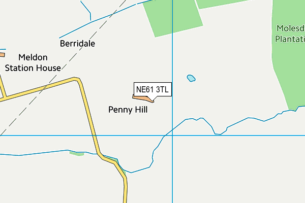 NE61 3TL map - OS VectorMap District (Ordnance Survey) NE61 3TL map - OS VectorMap District (Ordnance Survey)