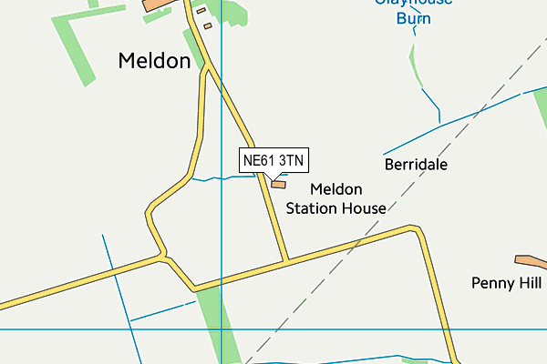 NE61 3TN map - OS VectorMap District (Ordnance Survey) NE61 3TN map - OS VectorMap District (Ordnance Survey)