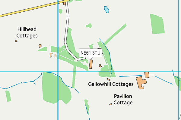 NE61 3TU map - OS VectorMap District (Ordnance Survey) NE61 3TU map - OS VectorMap District (Ordnance Survey)