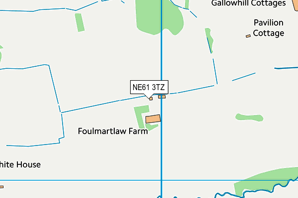 NE61 3TZ map - OS VectorMap District (Ordnance Survey)
