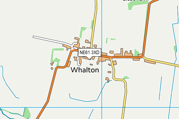 NE61 3XD map - OS VectorMap District (Ordnance Survey) NE61 3XD map - OS VectorMap District (Ordnance Survey)