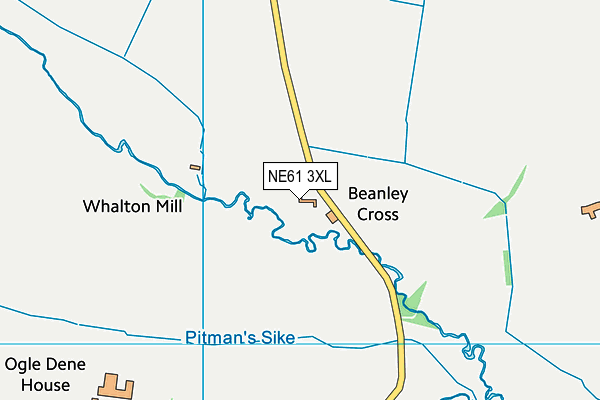 NE61 3XL map - OS VectorMap District (Ordnance Survey) NE61 3XL map - OS VectorMap District (Ordnance Survey)