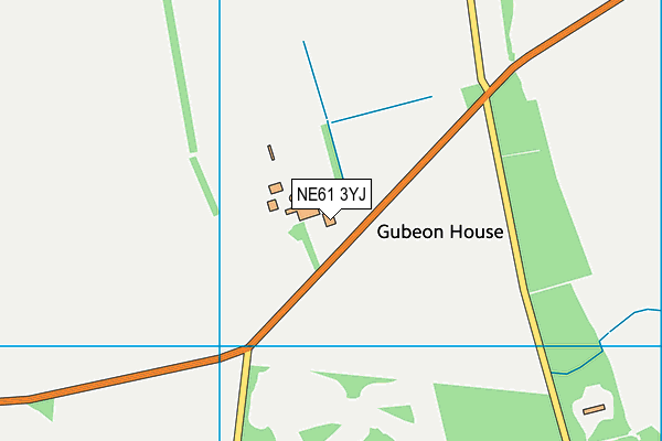 NE61 3YJ map - OS VectorMap District (Ordnance Survey) NE61 3YJ map - OS VectorMap District (Ordnance Survey)