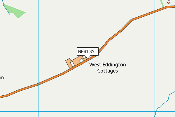 NE61 3YL map - OS VectorMap District (Ordnance Survey) NE61 3YL map - OS VectorMap District (Ordnance Survey)