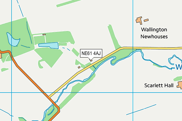 NE61 4AJ map - OS VectorMap District (Ordnance Survey) NE61 4AJ map - OS VectorMap District (Ordnance Survey)