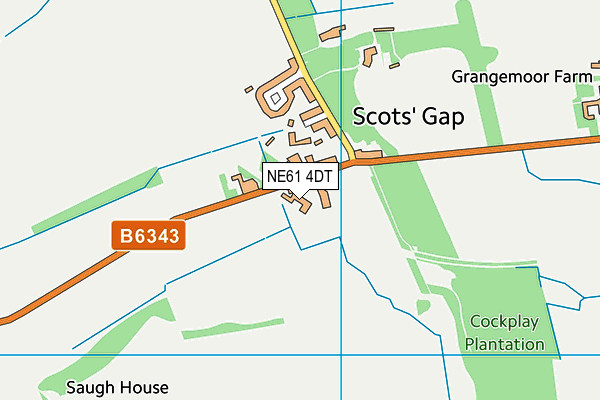 NE61 4DT map - OS VectorMap District (Ordnance Survey) NE61 4DT map - OS VectorMap District (Ordnance Survey)