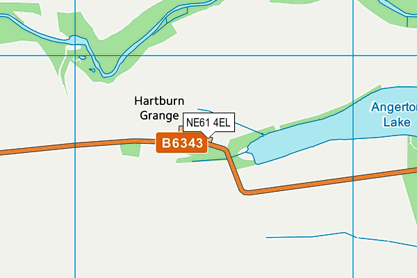 NE61 4EL map - OS VectorMap District (Ordnance Survey) NE61 4EL map - OS VectorMap District (Ordnance Survey)