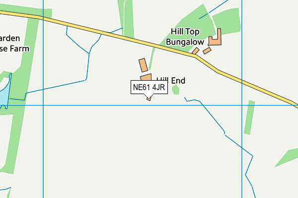 NE61 4JR map - OS VectorMap District (Ordnance Survey)