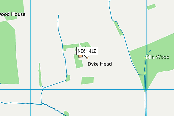 NE61 4JZ map - OS VectorMap District (Ordnance Survey) NE61 4JZ map - OS VectorMap District (Ordnance Survey)