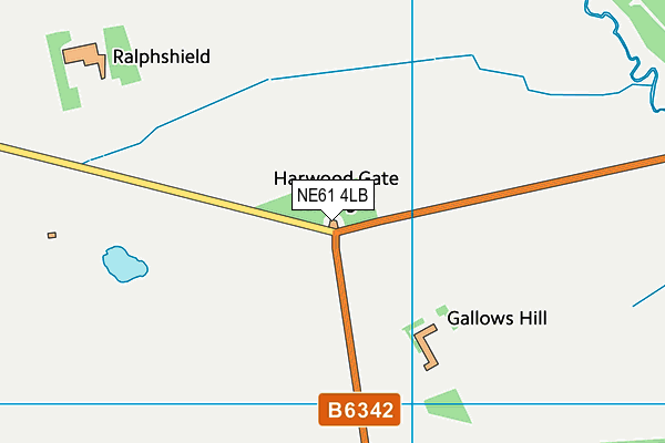 NE61 4LB map - OS VectorMap District (Ordnance Survey) NE61 4LB map - OS VectorMap District (Ordnance Survey)