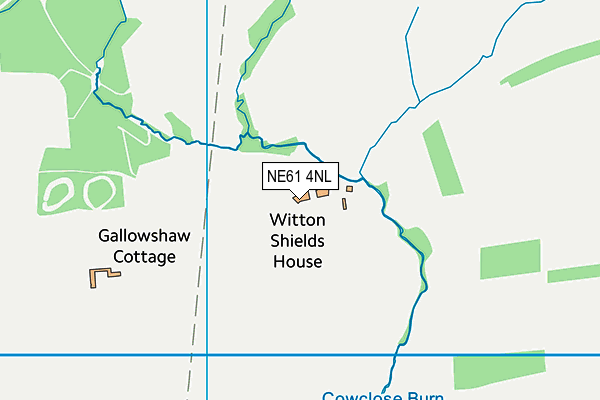 NE61 4NL map - OS VectorMap District (Ordnance Survey) NE61 4NL map - OS VectorMap District (Ordnance Survey)