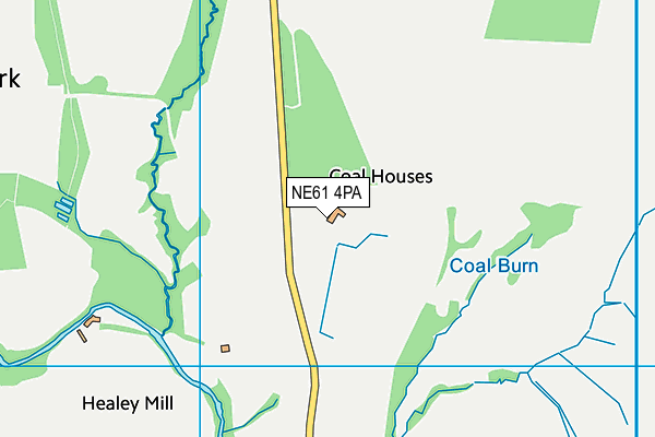 NE61 4PA map - OS VectorMap District (Ordnance Survey)