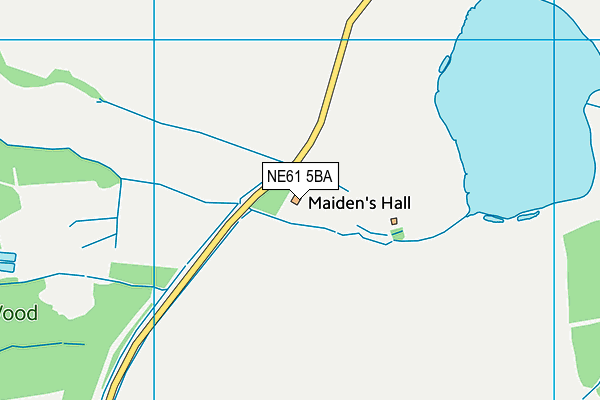 NE61 5BA map - OS VectorMap District (Ordnance Survey) NE61 5BA map - OS VectorMap District (Ordnance Survey)