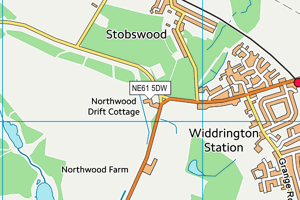 NE61 5DW map - OS VectorMap District (Ordnance Survey) NE61 5DW map - OS VectorMap District (Ordnance Survey)