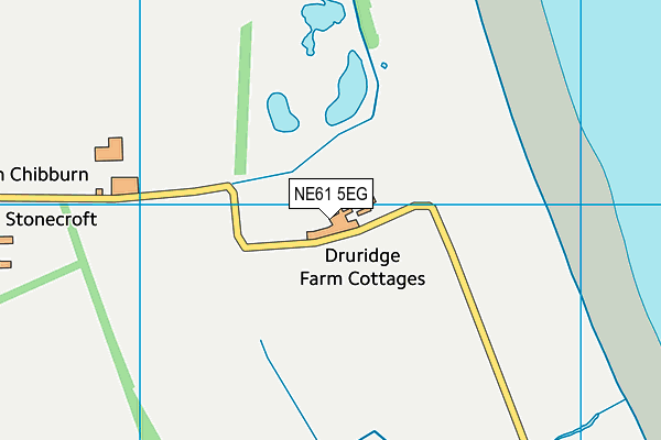 NE61 5EG map - OS VectorMap District (Ordnance Survey) NE61 5EG map - OS VectorMap District (Ordnance Survey)