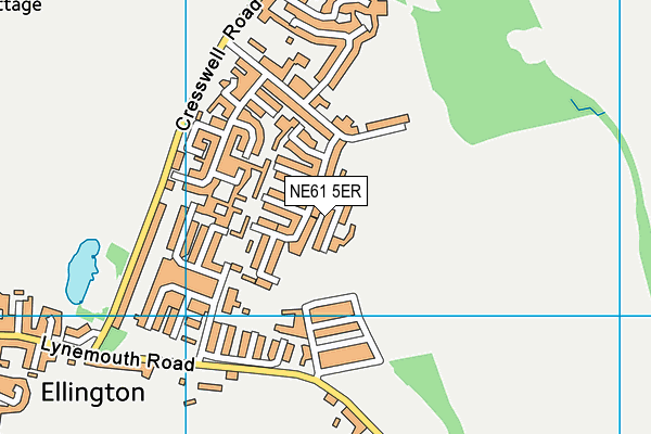 NE61 5ER map - OS VectorMap District (Ordnance Survey) NE61 5ER map - OS VectorMap District (Ordnance Survey)