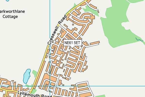 NE61 5ET map - OS VectorMap District (Ordnance Survey) NE61 5ET map - OS VectorMap District (Ordnance Survey)