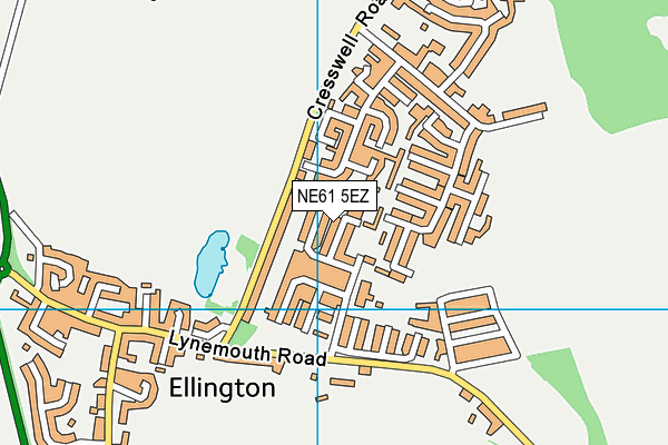 NE61 5EZ map - OS VectorMap District (Ordnance Survey) NE61 5EZ map - OS VectorMap District (Ordnance Survey)
