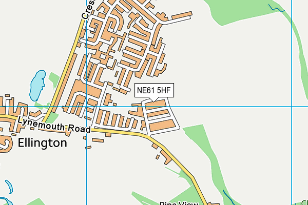 NE61 5HF map - OS VectorMap District (Ordnance Survey) NE61 5HF map - OS VectorMap District (Ordnance Survey)