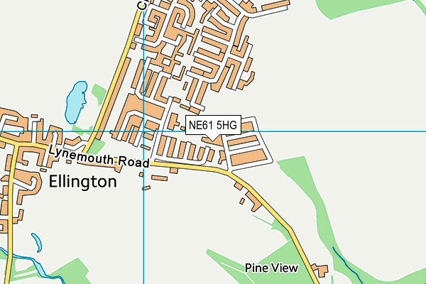 NE61 5HG map - OS VectorMap District (Ordnance Survey) NE61 5HG map - OS VectorMap District (Ordnance Survey)