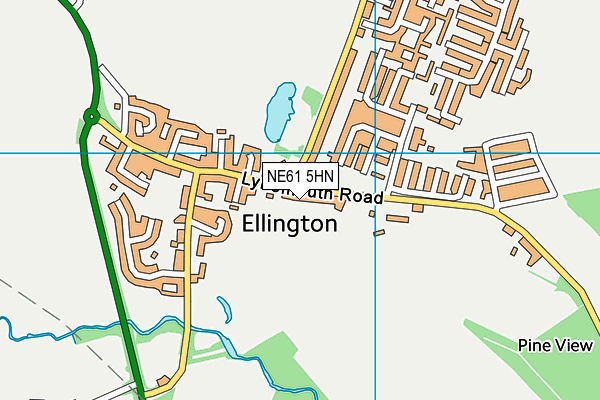 NE61 5HN map - OS VectorMap District (Ordnance Survey) NE61 5HN map - OS VectorMap District (Ordnance Survey)