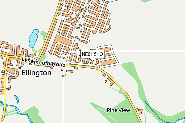 NE61 5HQ map - OS VectorMap District (Ordnance Survey) NE61 5HQ map - OS VectorMap District (Ordnance Survey)