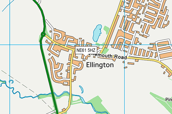NE61 5HZ map - OS VectorMap District (Ordnance Survey) NE61 5HZ map - OS VectorMap District (Ordnance Survey)