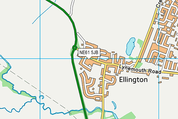 NE61 5JB map - OS VectorMap District (Ordnance Survey) NE61 5JB map - OS VectorMap District (Ordnance Survey)