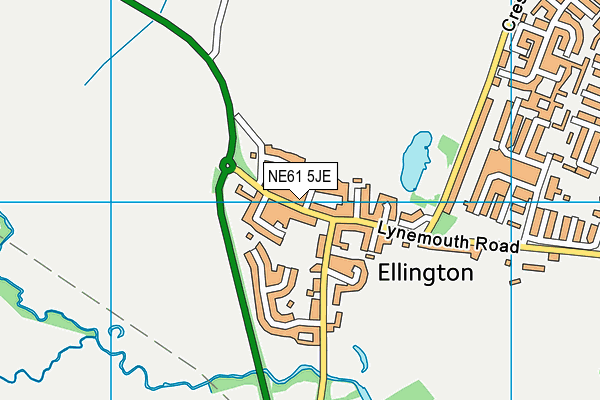 NE61 5JE map - OS VectorMap District (Ordnance Survey) NE61 5JE map - OS VectorMap District (Ordnance Survey)