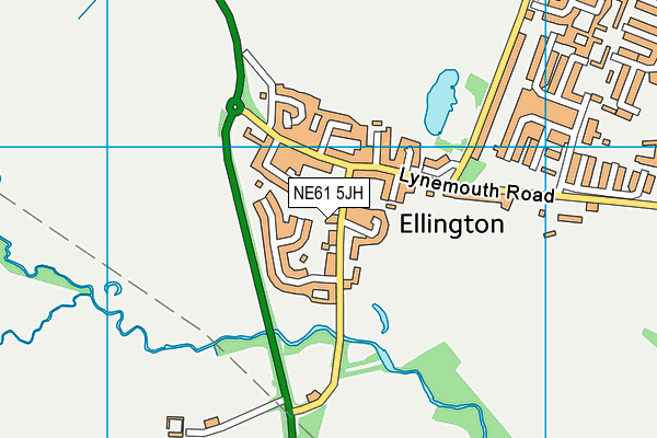 NE61 5JH map - OS VectorMap District (Ordnance Survey) NE61 5JH map - OS VectorMap District (Ordnance Survey)